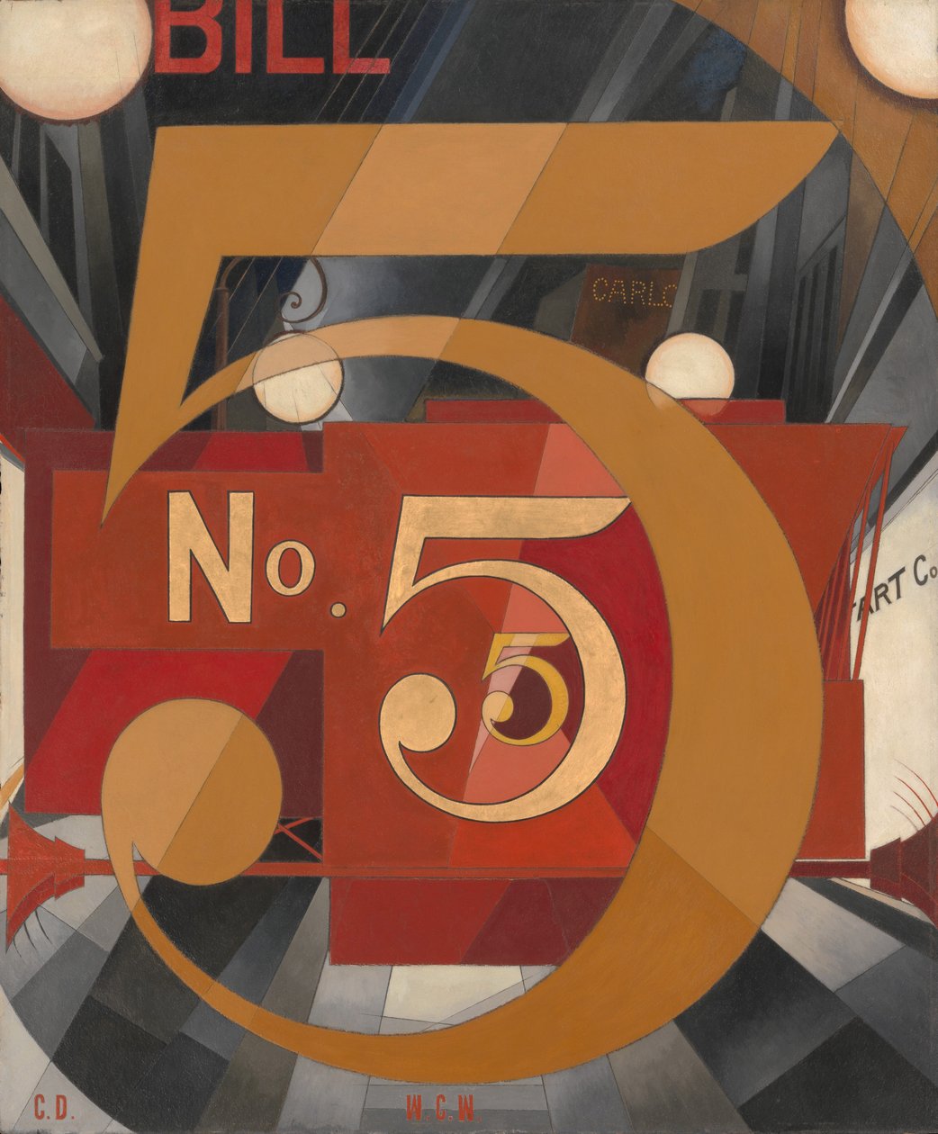 Viděl jsem figurku 5 ve zlatě od Charles Demuth