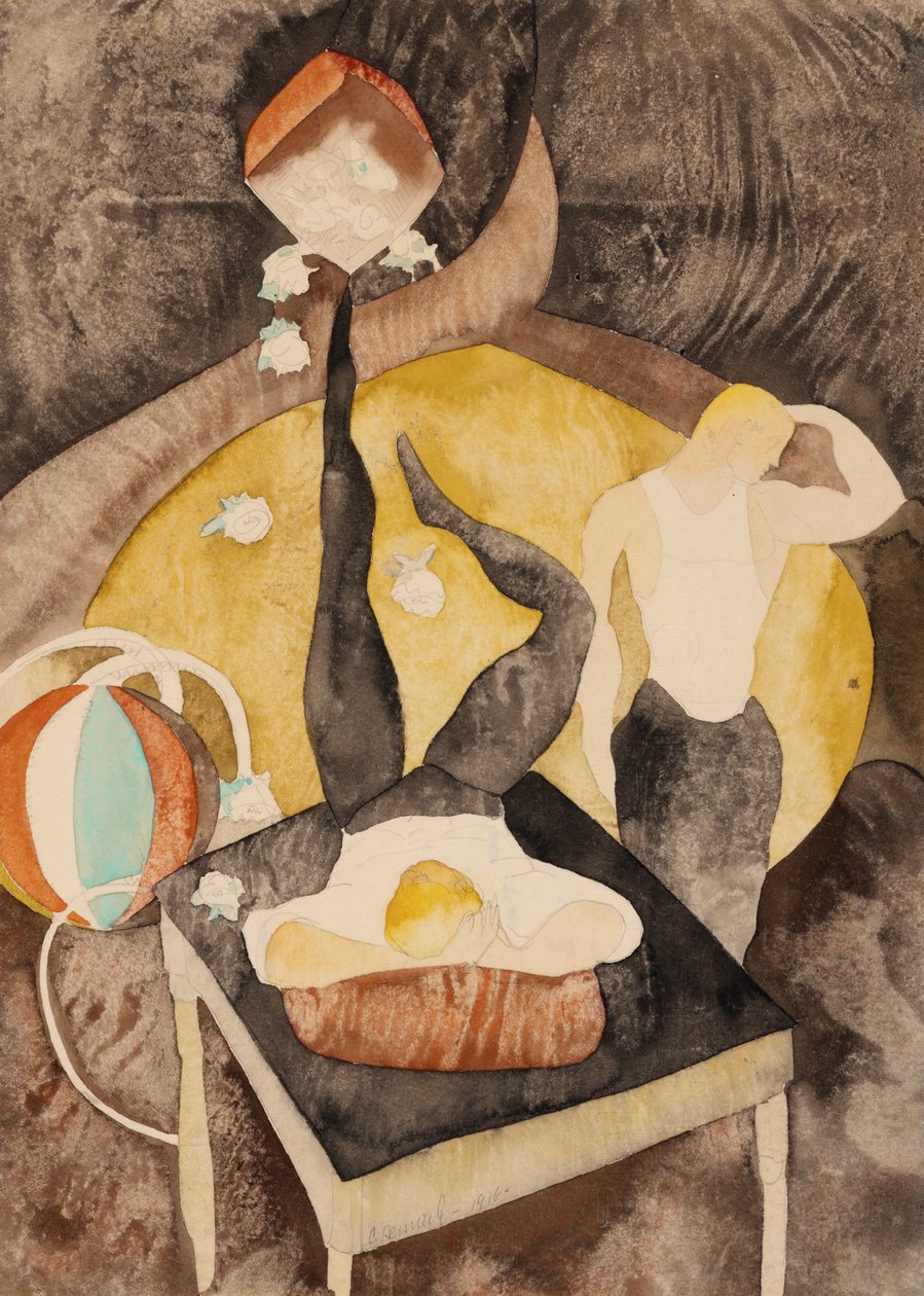 In Vaudeville: Dva akrobatští žongléři od Charles Demuth