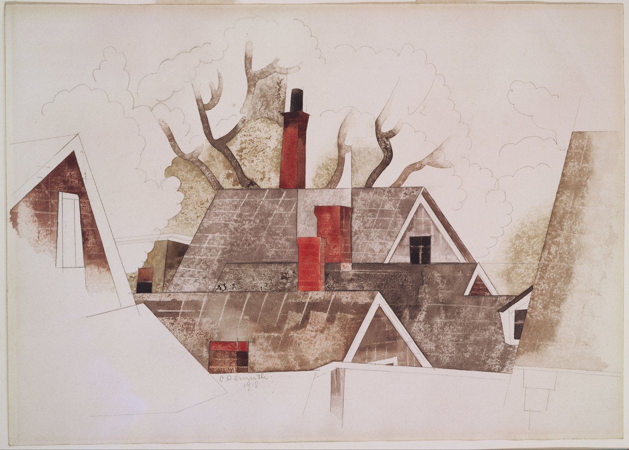 Červené komíny od Charles Demuth