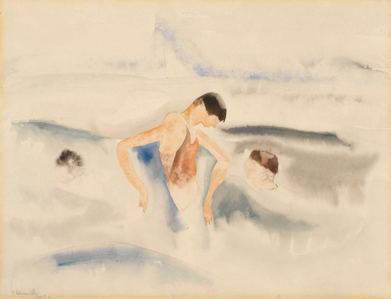 Tři postavy ve vodě od Charles Demuth