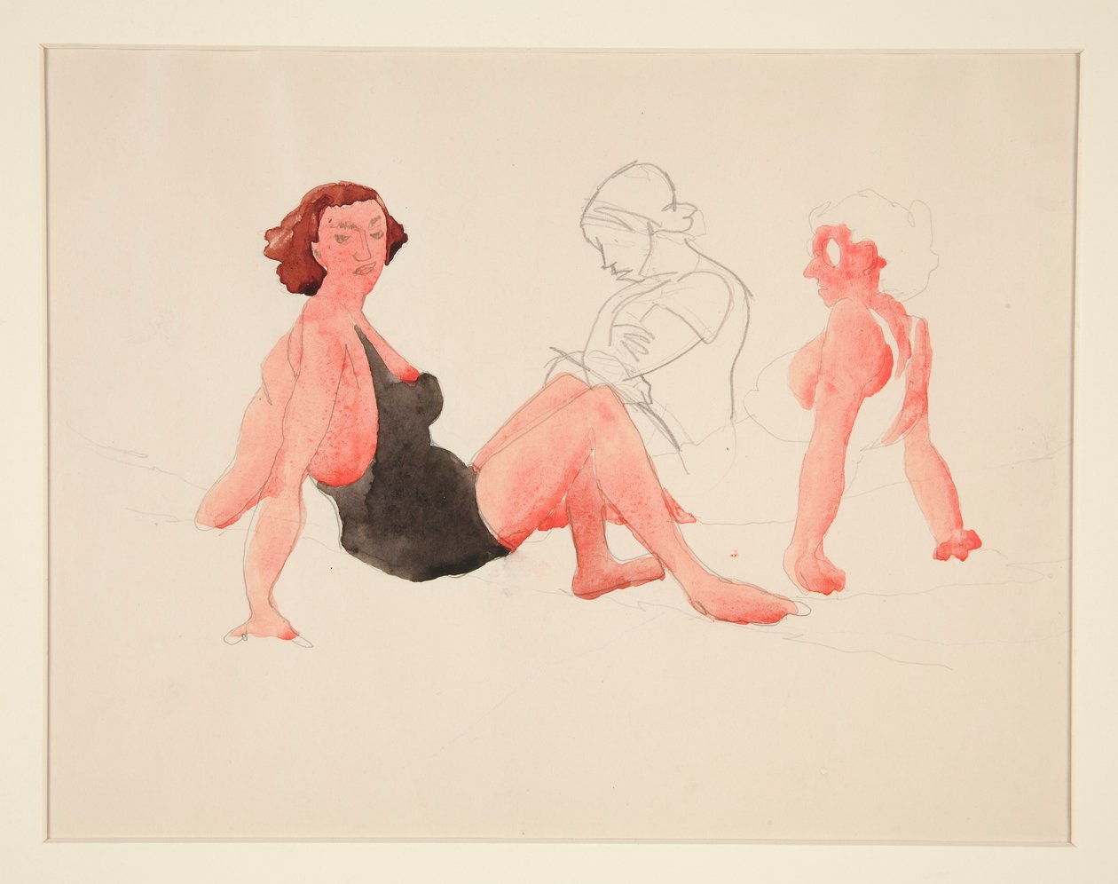 Tři ženy Na Pláži, Provincetown od Charles Demuth