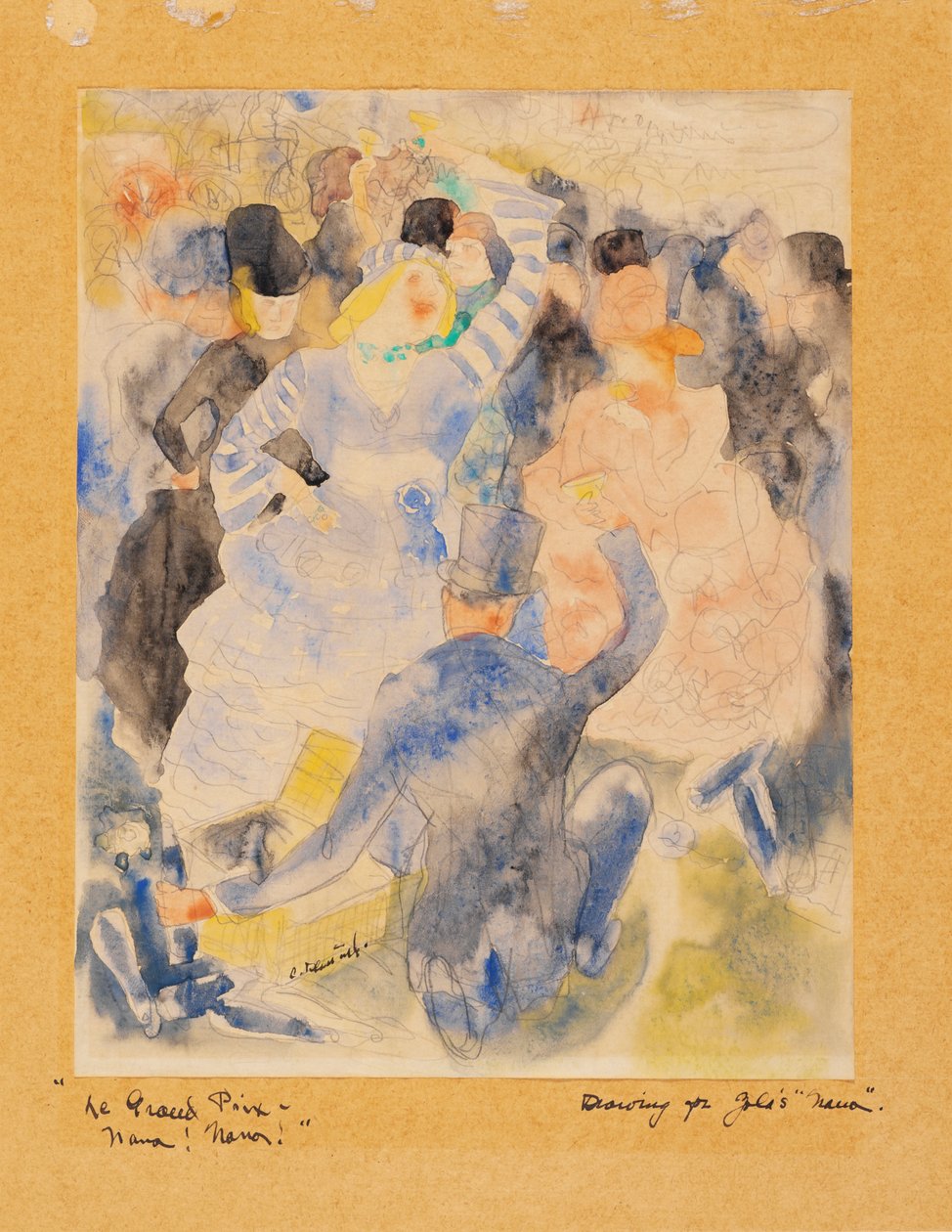 Zolas Nana, 1915-16 (wc na papíře) od Charles Demuth