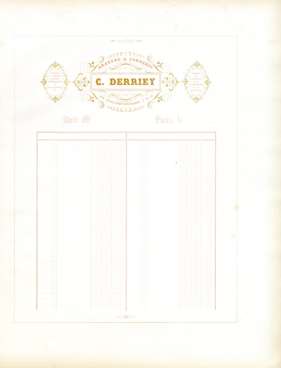 Zlatá hlavička Maison C. Derriey (tisk) od Charles Derriey