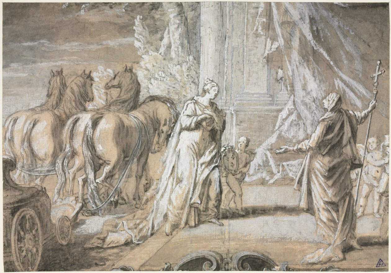 Madame de Maintenon Návrat do katolické církve [2], 18. století. od Charles Dominique Joseph Eisen