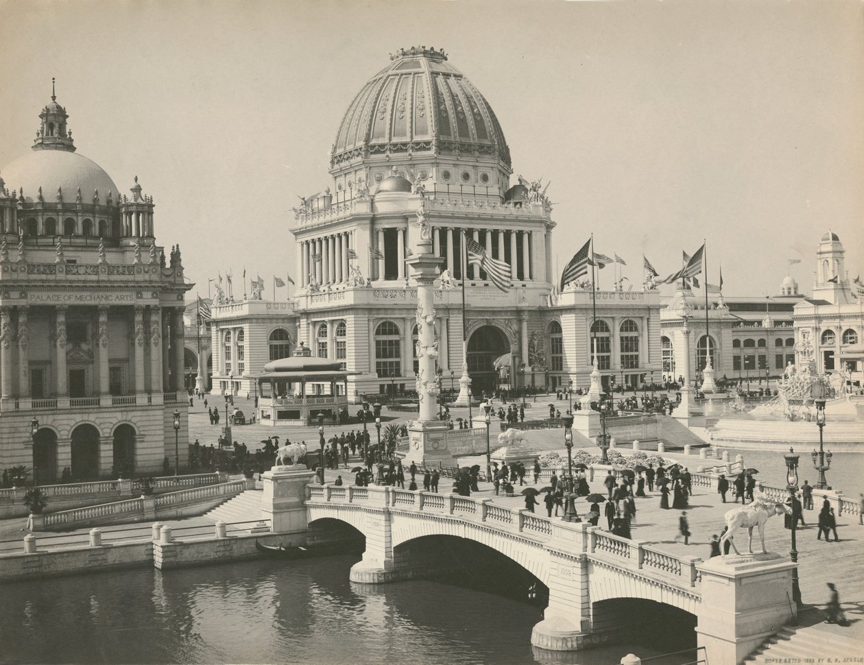 Administrativní budova na Světové kolumbijské výstavě, Chicago, 1893 od Charles Dudley Arnold