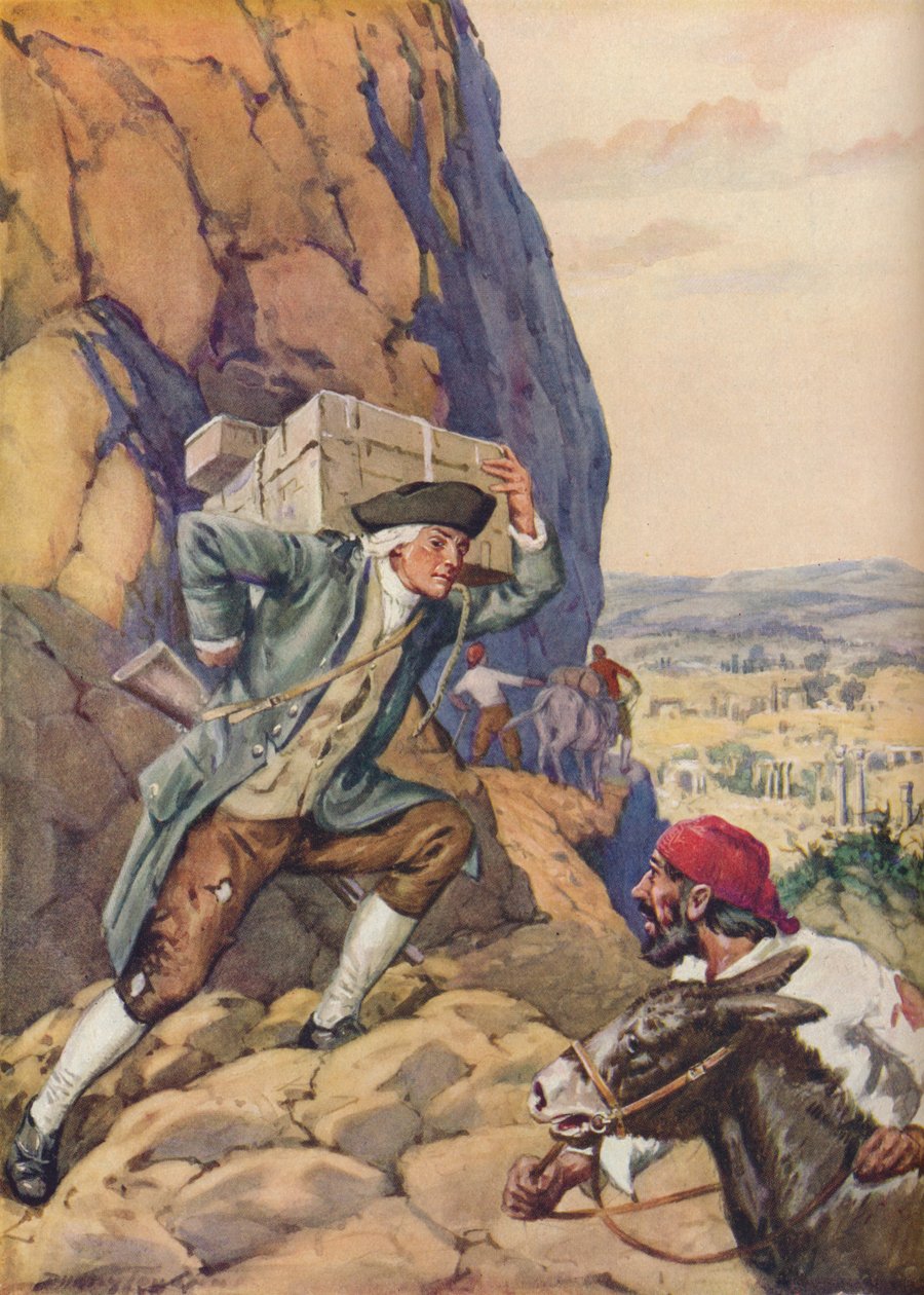 James Bruce pomáhá svému následovníkovi, c1925 od Charles Dudley Tennant