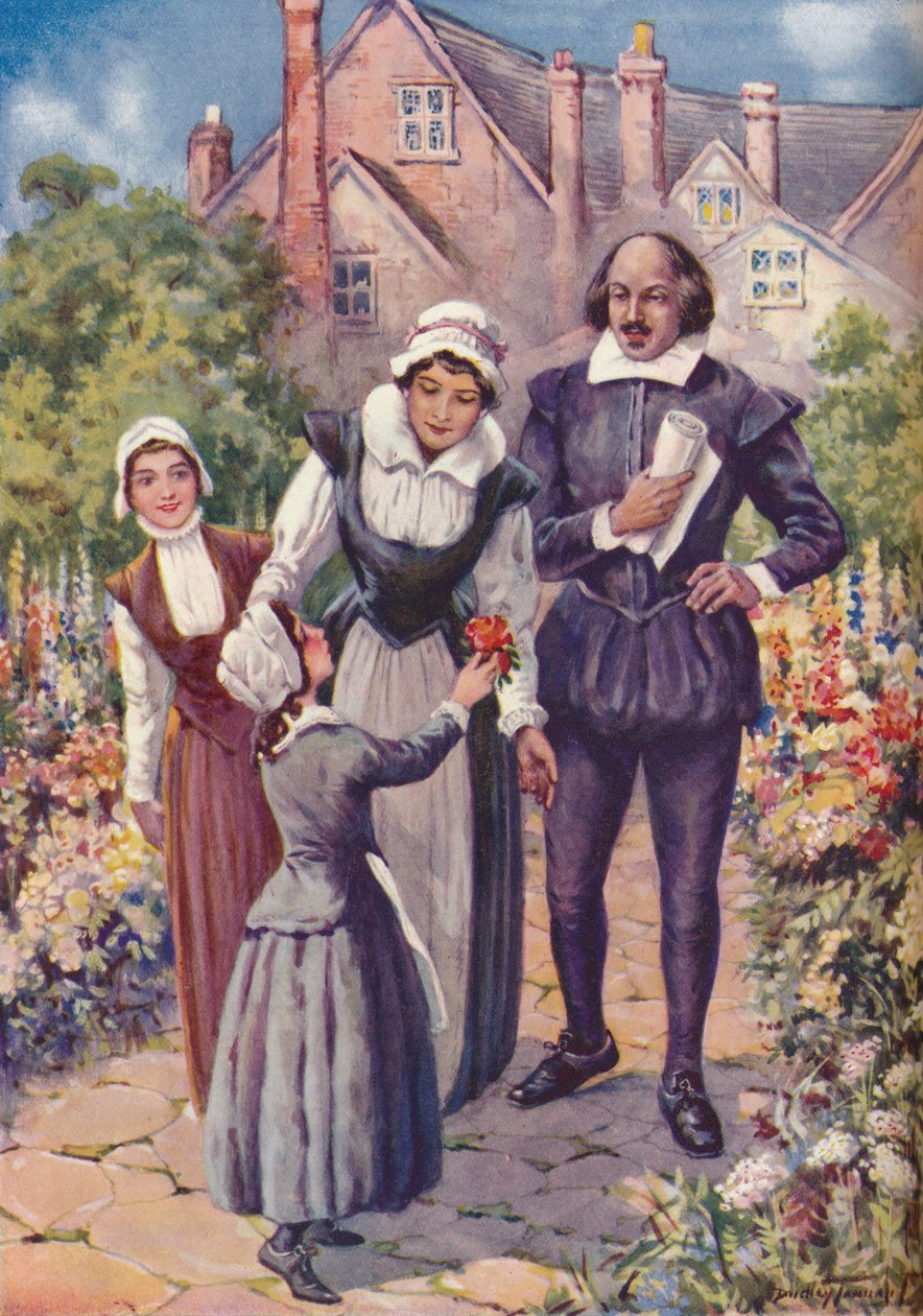 William Shakespeare - Delikátní květ pro krále básníků, c1925 od Charles Dudley Tennant
