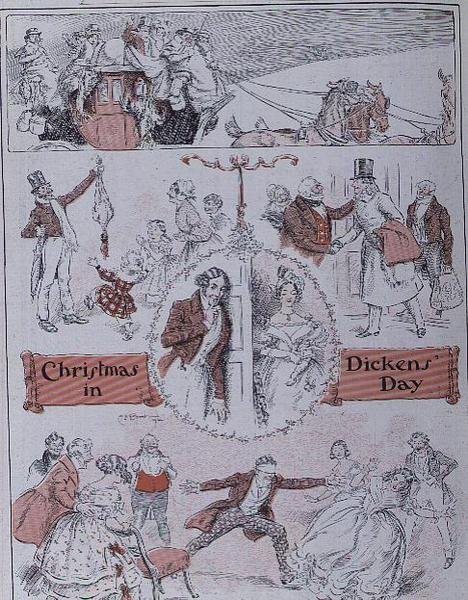 Vánoce na Dickensův den od Charles Edmund Brock