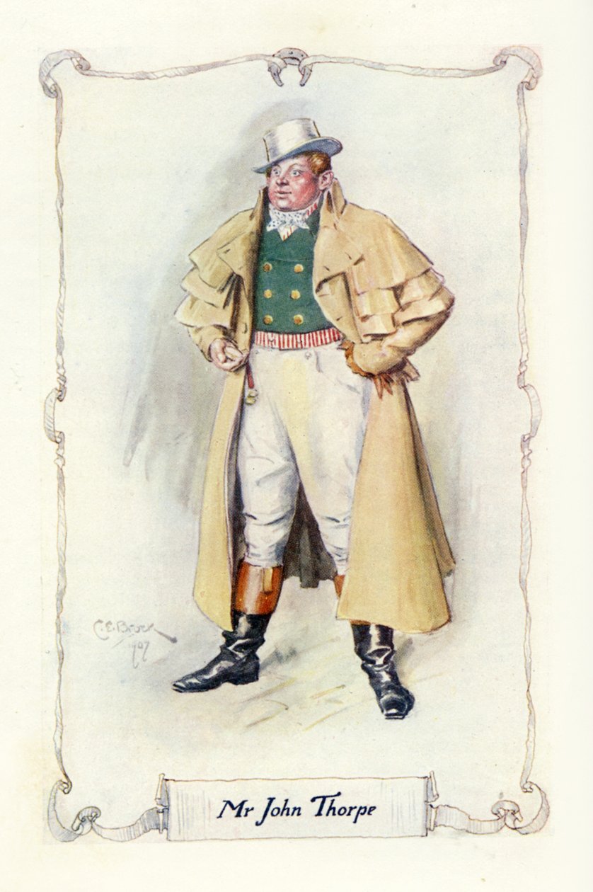 Pan John Thorpe, 1907 (ilustrace) od Charles Edmund Brock