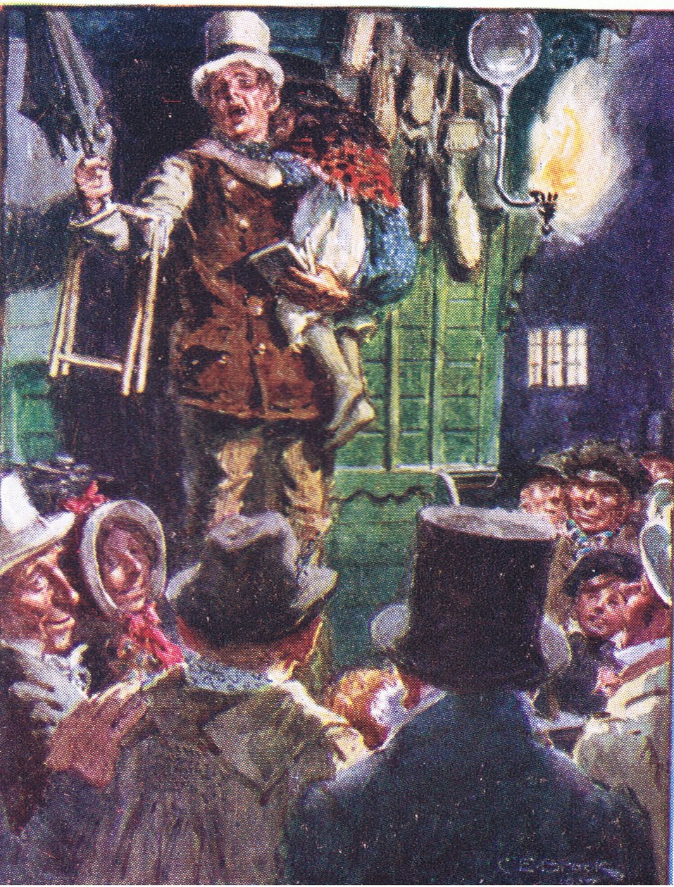Teď se vás nebudu ptát, kolik za kus, ale jak málo, ilustrace z předpisu Dr Marigold, 1910 od Charles Edmund Brock