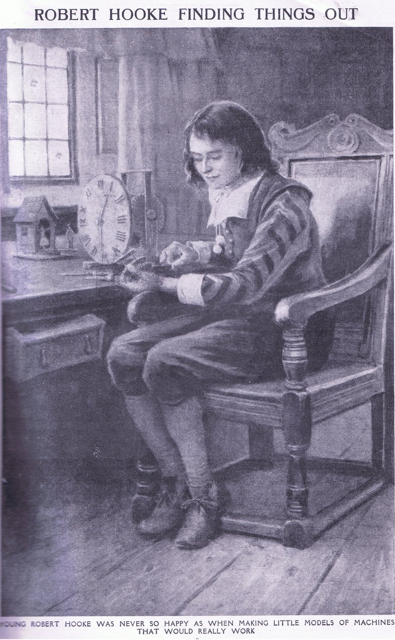 Robert Hooke zjišťuje věci od Charles Edmund Brock