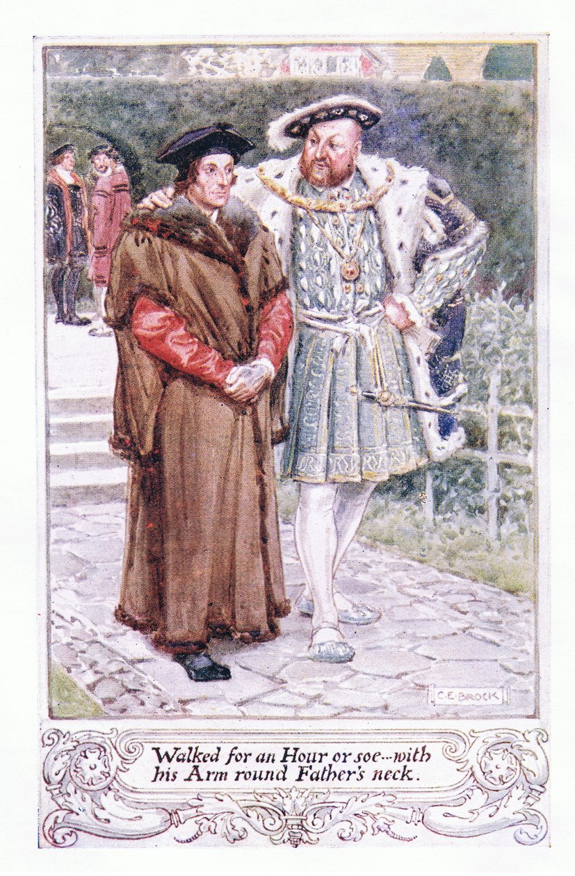 Chodil asi hodinu...s paží kolem otcova krku od Charles Edmund Brock