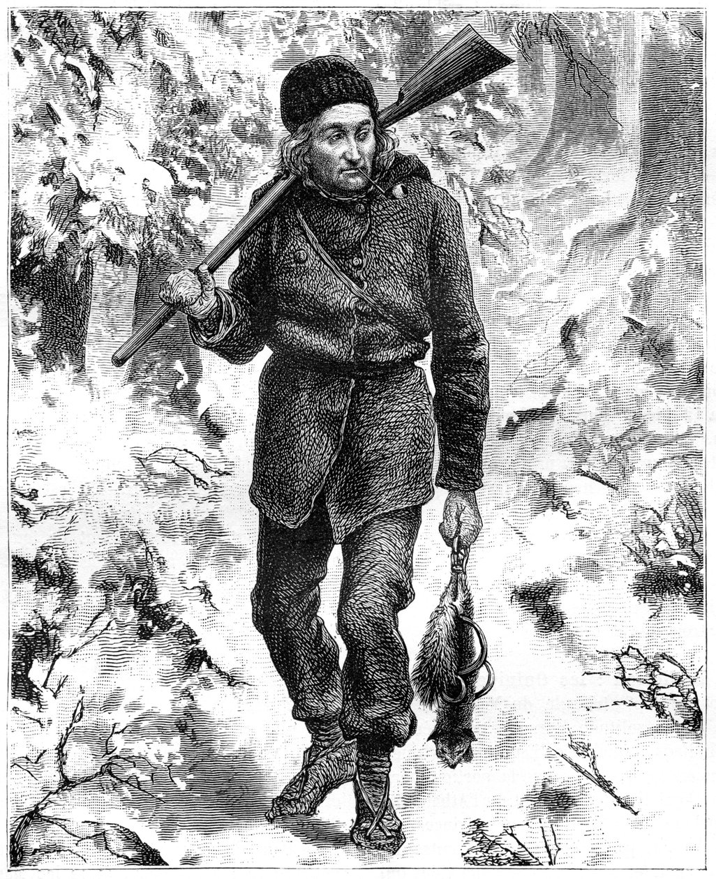 Kanadský traper, 19. století. od Charles Edouard Delort