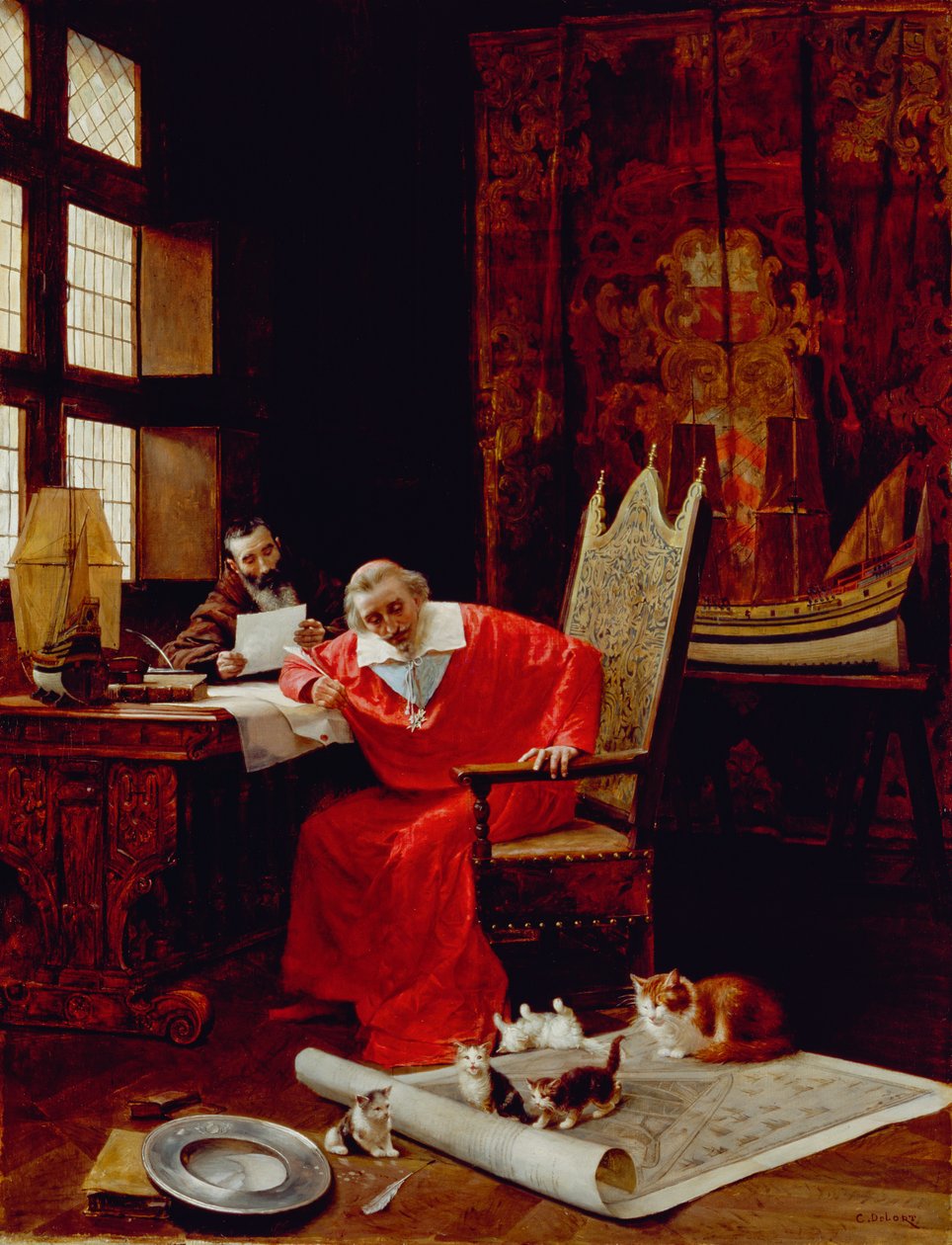 Volný čas kardinálů od Charles Edouard Delort