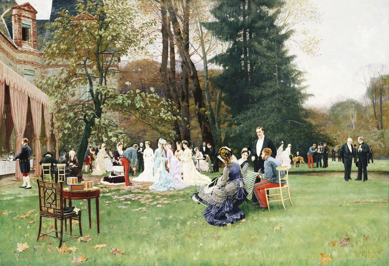 Svatba, Fontainebleau; Svatby, Fontainebleau, od Charles Edouard Delort