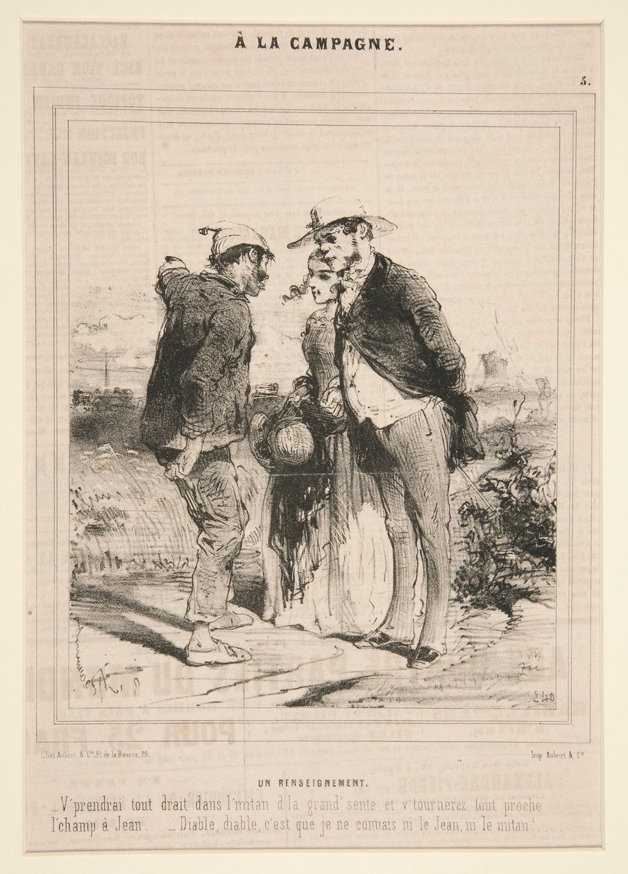 Inteligence (Informace), ze série A la Campagne od Charles Edouard de Beaumont