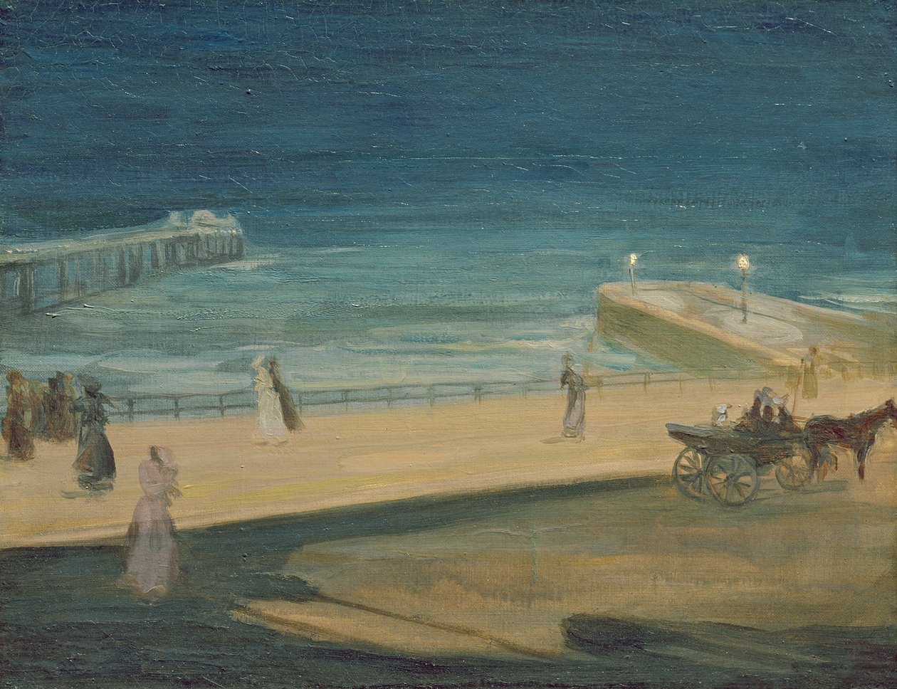 Na molu v Brightonu od Charles Edward Conder