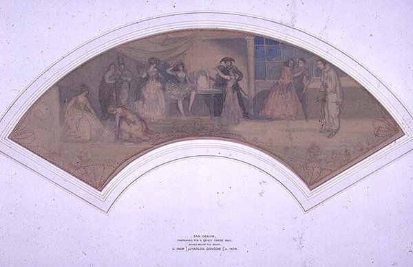 Přípravy na maškarní ples od Charles Edward Conder