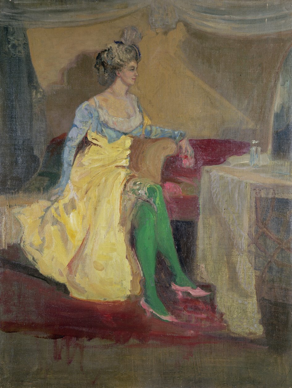 Zelené punčochy od Charles Edward Conder