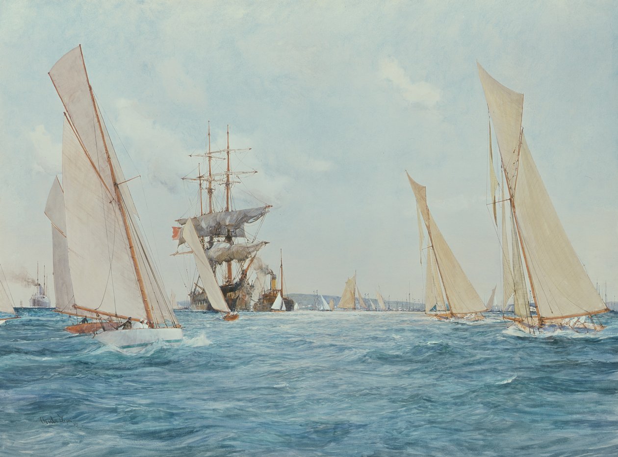 Závod jachet od Charles Edward Dixon