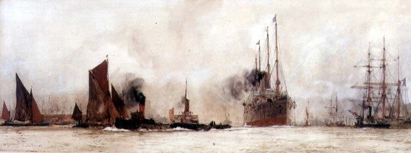 Na Temži, Gravesend od Charles Edward Dixon