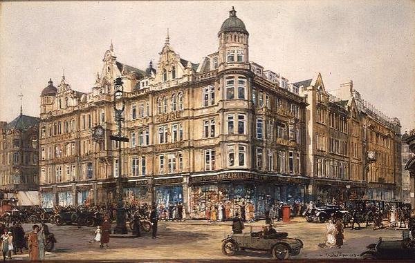 Stará budova, Bourne a Hollingsworth, Oxford Street od Charles Edward Dixon