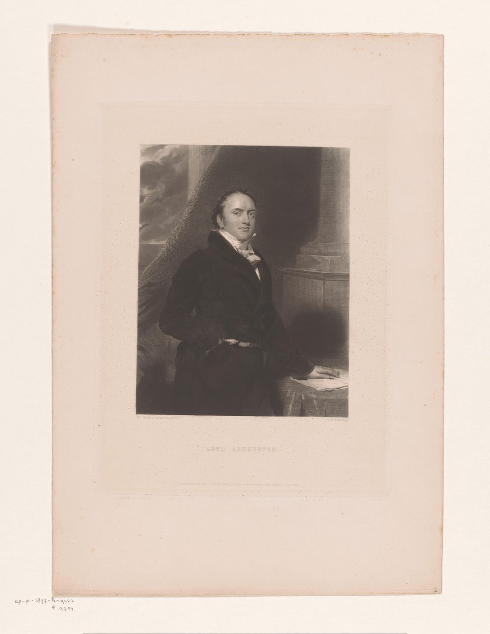 Portrét van Alexandra Baringa Lord Ashburton (titul na předmětu) od Charles Edward Wagstaff