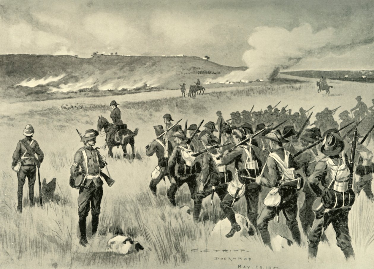 „The City of London Imperial Volunteers v Doornkopu dne 29. května“, 1901. od Charles Edwin Fripp