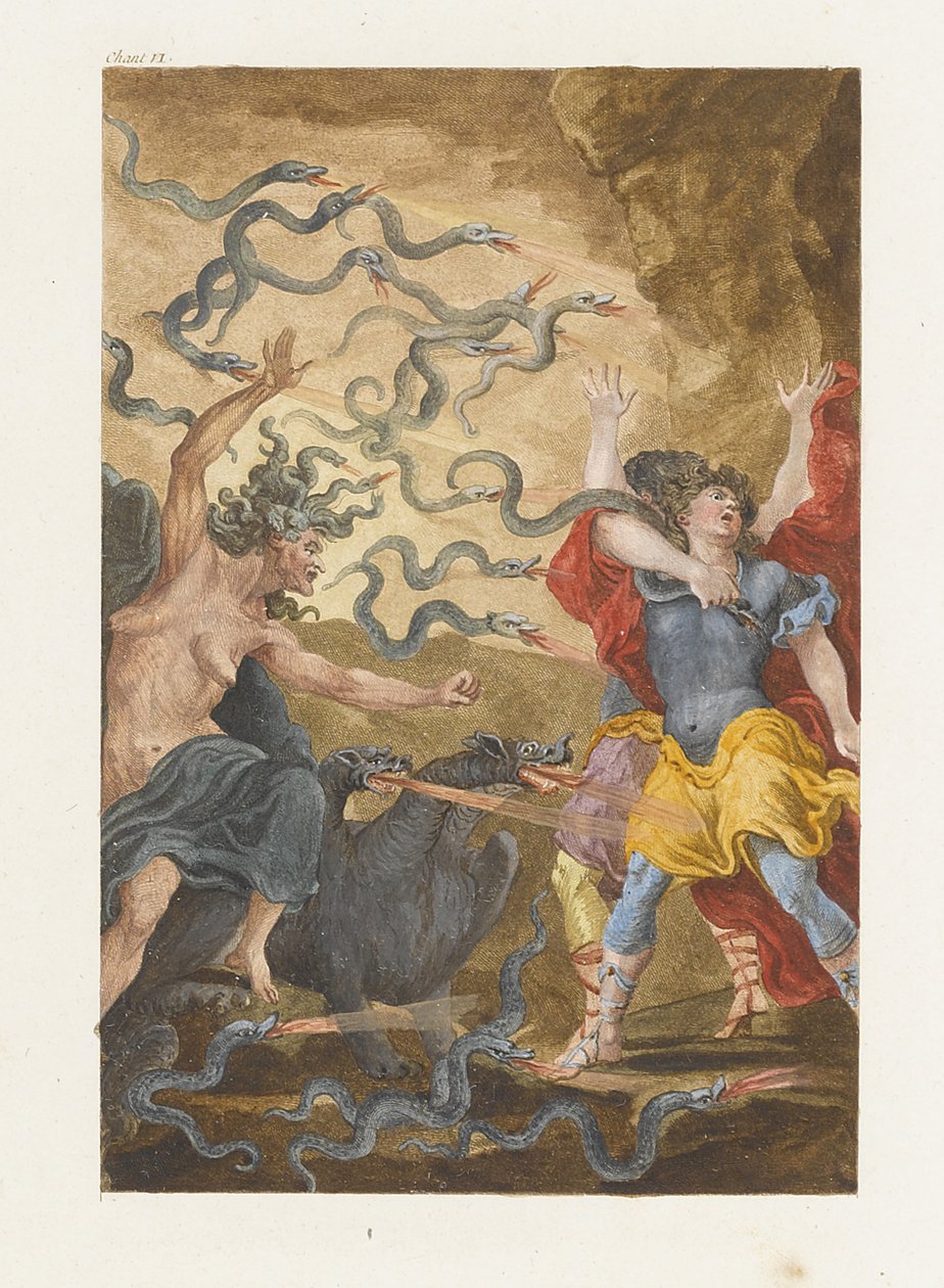Ilustrace k románu The Temple of Gnidos Le Temple de Gnide od Montesquieu, 1794 od Charles Eisen