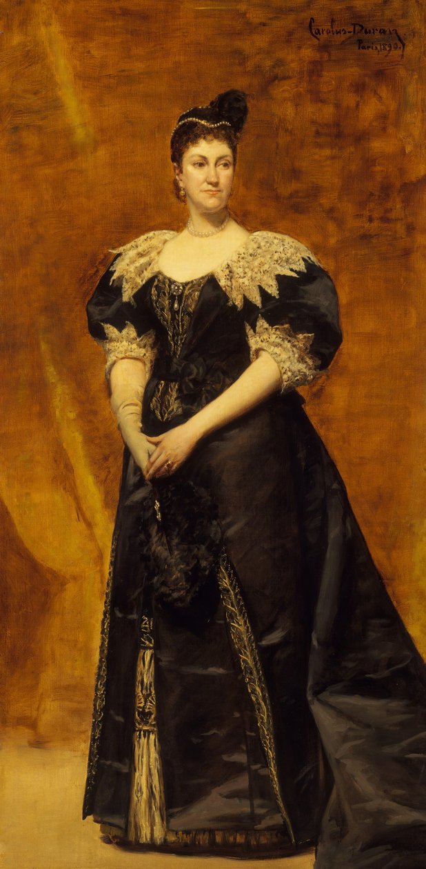 Paní William Astor Caroline Webster Schermerhorn, 1831-1908, 1890. od Charles Emile Auguste Carolus Duran