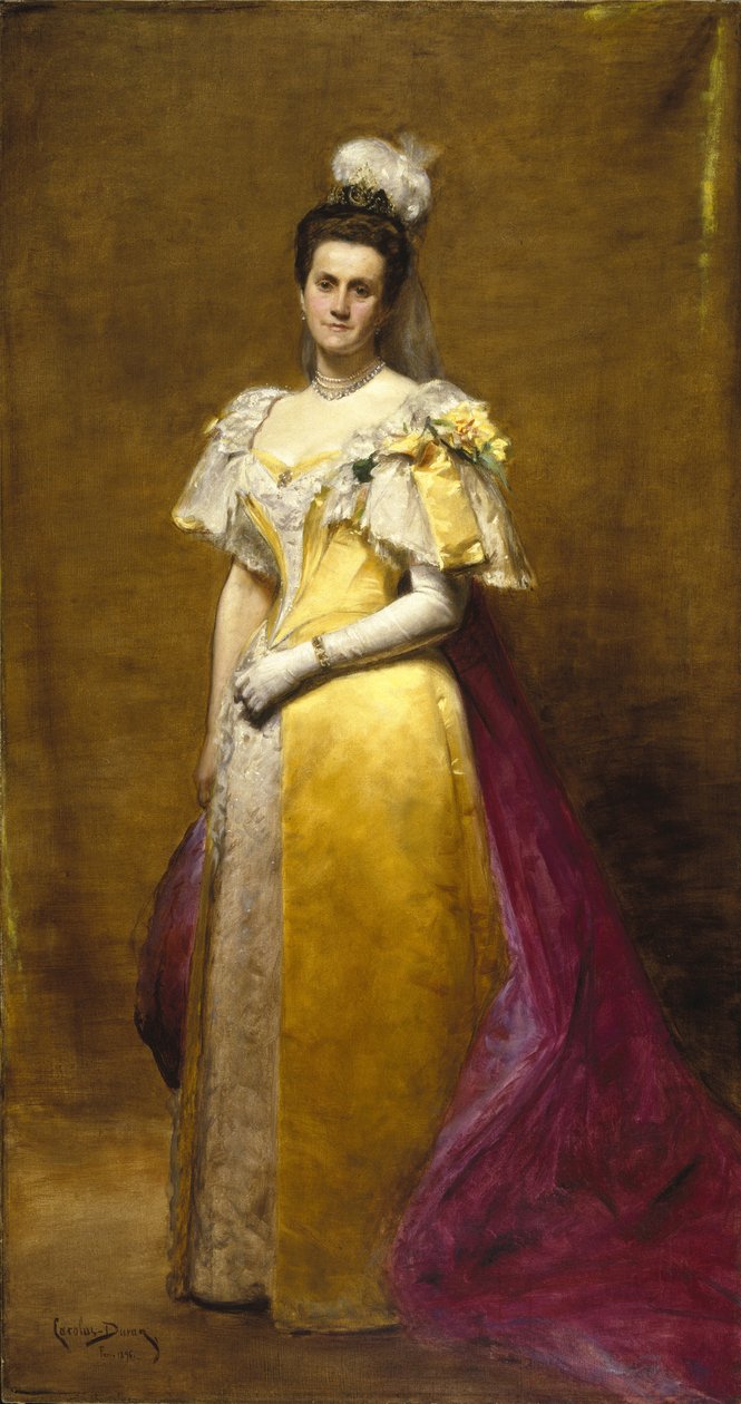 Portrét Emily Warren Roebling, 1896 od Charles Emile Auguste Carolus Duran