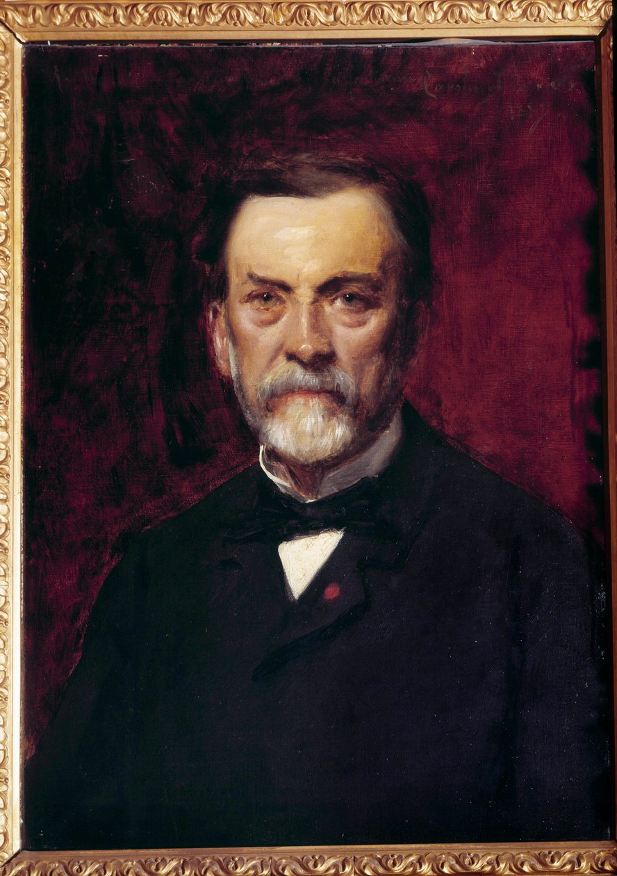 Portrét Louise Pasteura (1822-1895) Obraz Emile Auguste Carolus Duran (1837-1917) Paříž 19. století, Pasteurovo muzeum od Charles Emile Auguste Carolus Duran