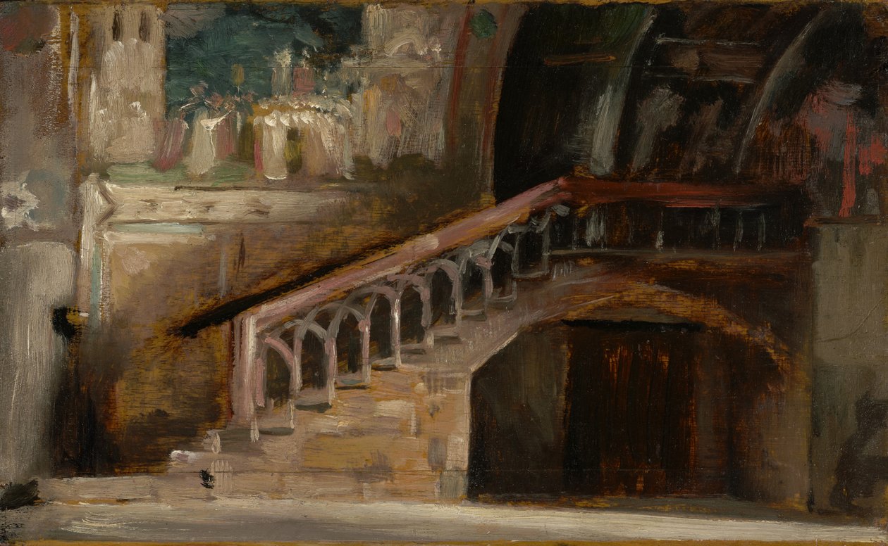 Pohled v Dolním kostele San Francesco v Assisi, 1876 od Charles Emile Auguste Carolus Duran