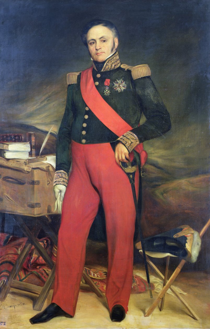 Hrabě Bertrand Clauzel, maršál Francie (1772-1842) od Charles Emile Callande de Champmartin