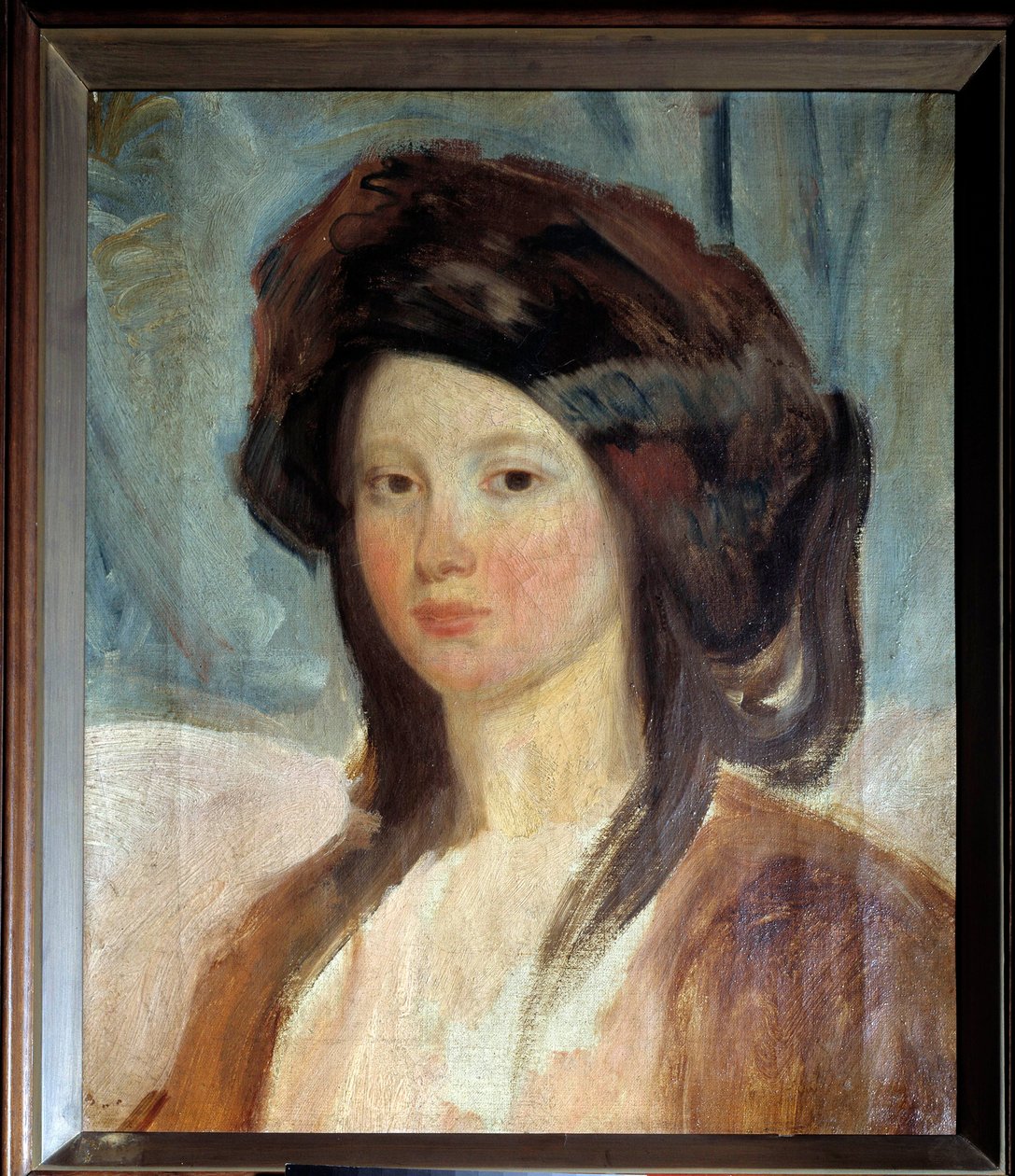 Portrét Juliette Drouetové (1806-1883), herečky a milenky Victora Huga Obraz Charles Emile Champmartin (1797-1883) Paříž 19. století, domov Victor Hugo od Charles Emile Callande de Champmartin