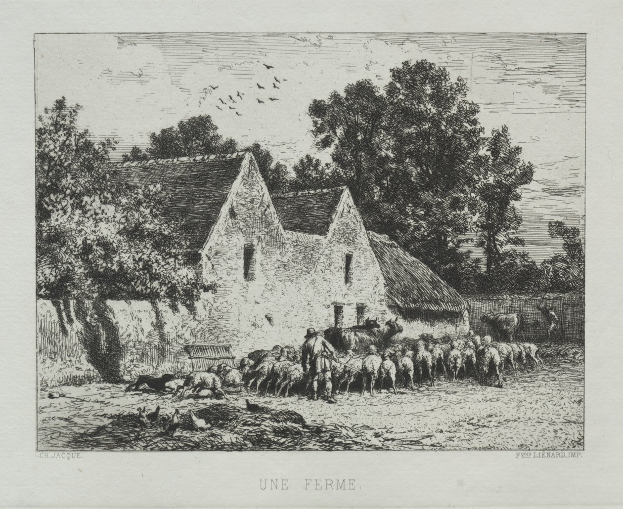 Statek. od Charles Emile Jacque