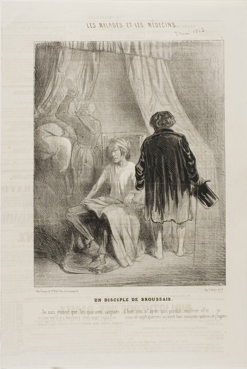 Následovník Broussais (deska 7) od Charles Emile Jacque