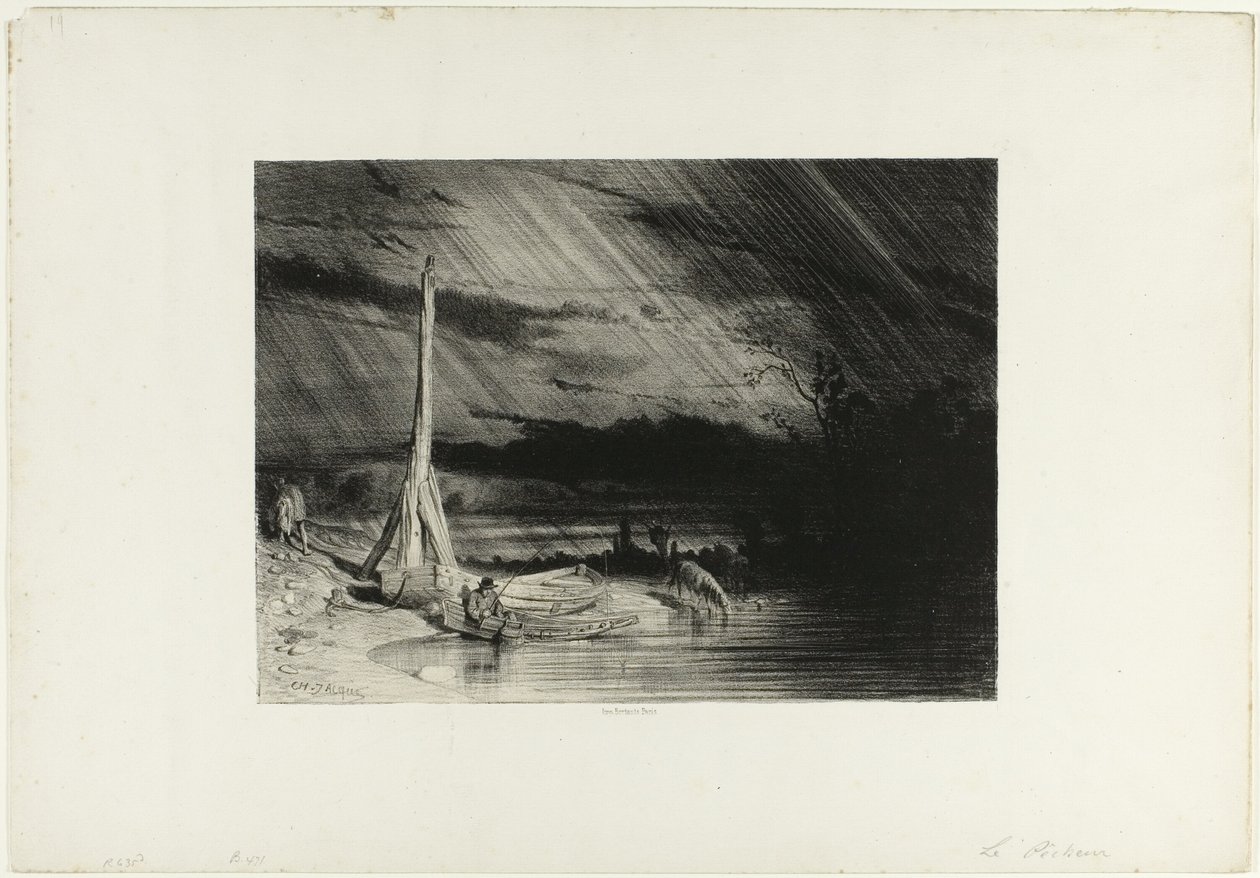 Rybář od Charles Emile Jacque