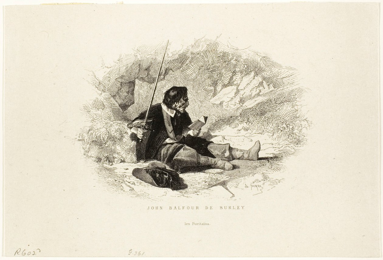 John Balfour z Burley - The Puritans od Charles Emile Jacque