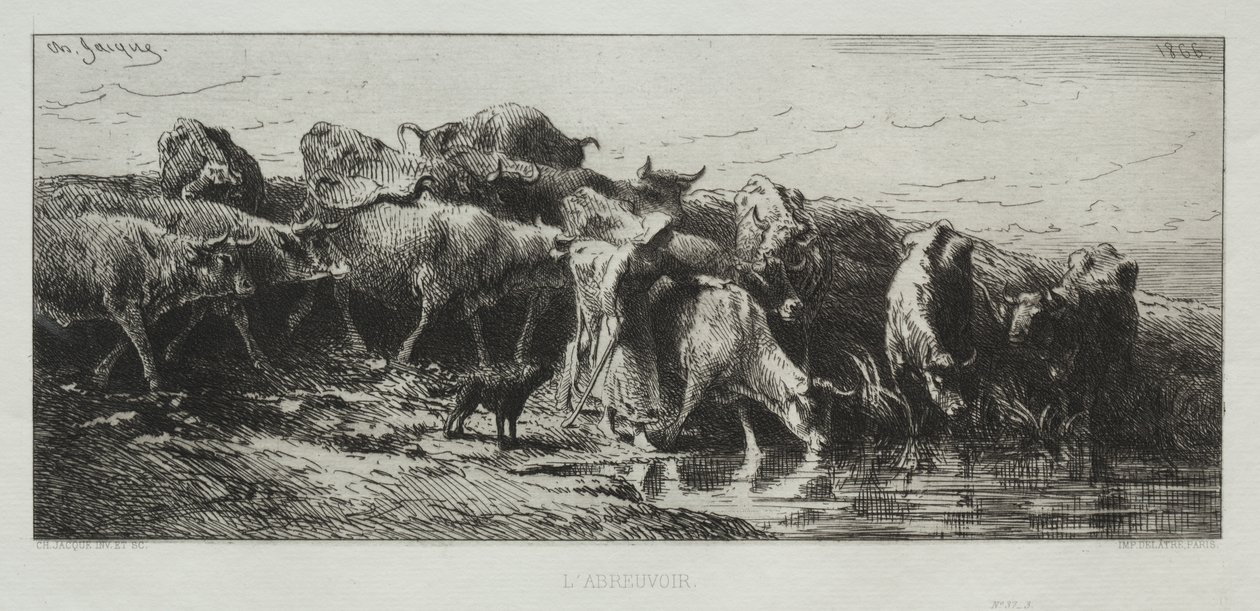 Napajedlo od Charles Emile Jacque