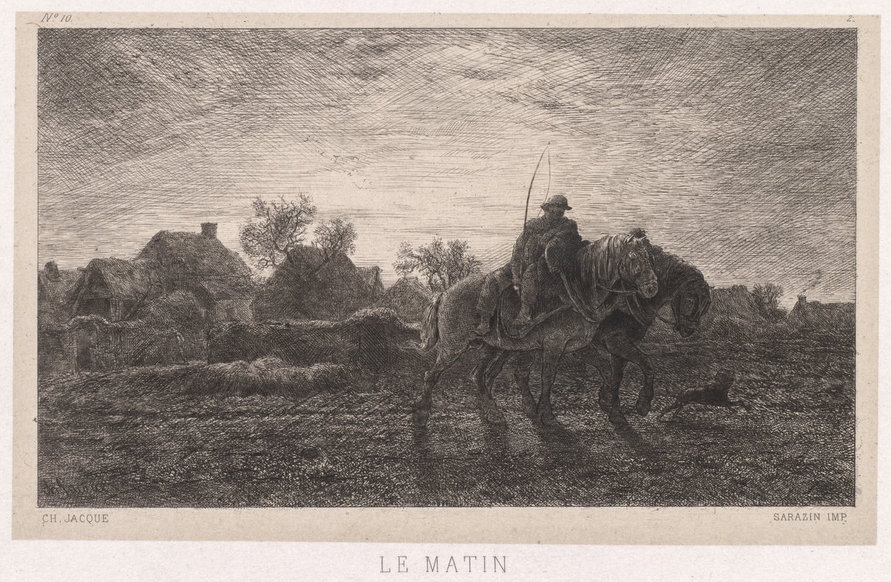 Ráno od Charles Emile Jacque