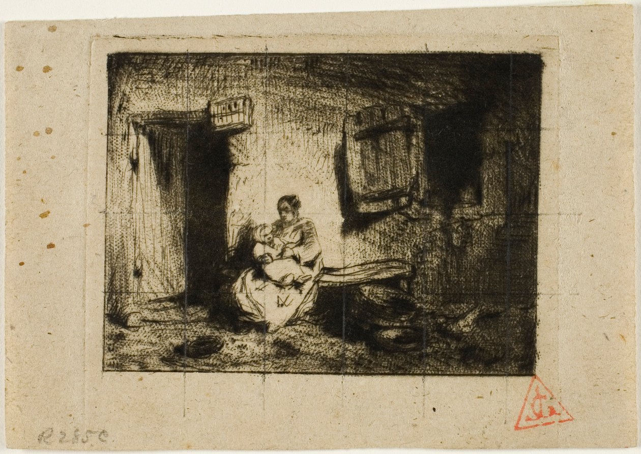 Chůva od Charles Emile Jacque