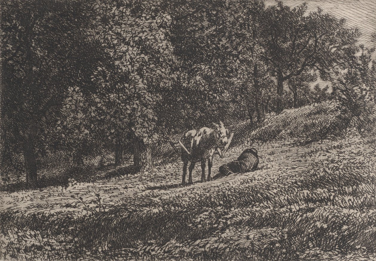 Sad, 1865. od Charles Emile Jacque