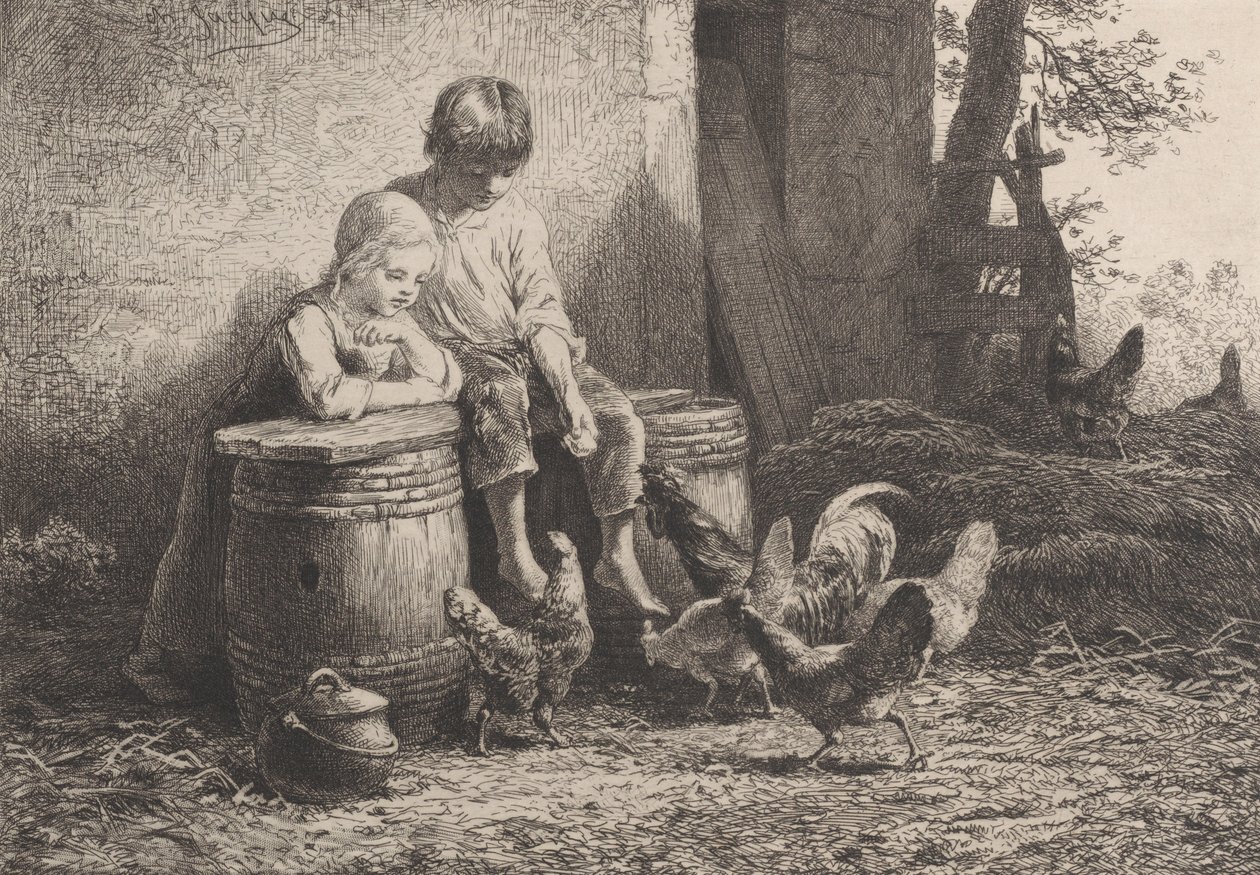 Malý, malý!!, 1864. od Charles Emile Jacque