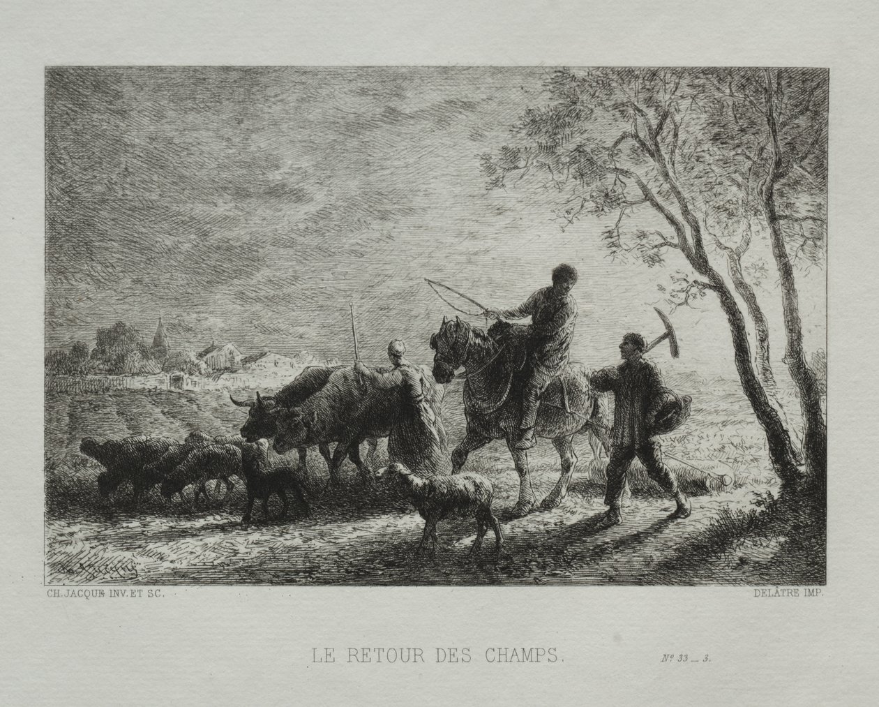 Návrat z Pole od Charles Emile Jacque