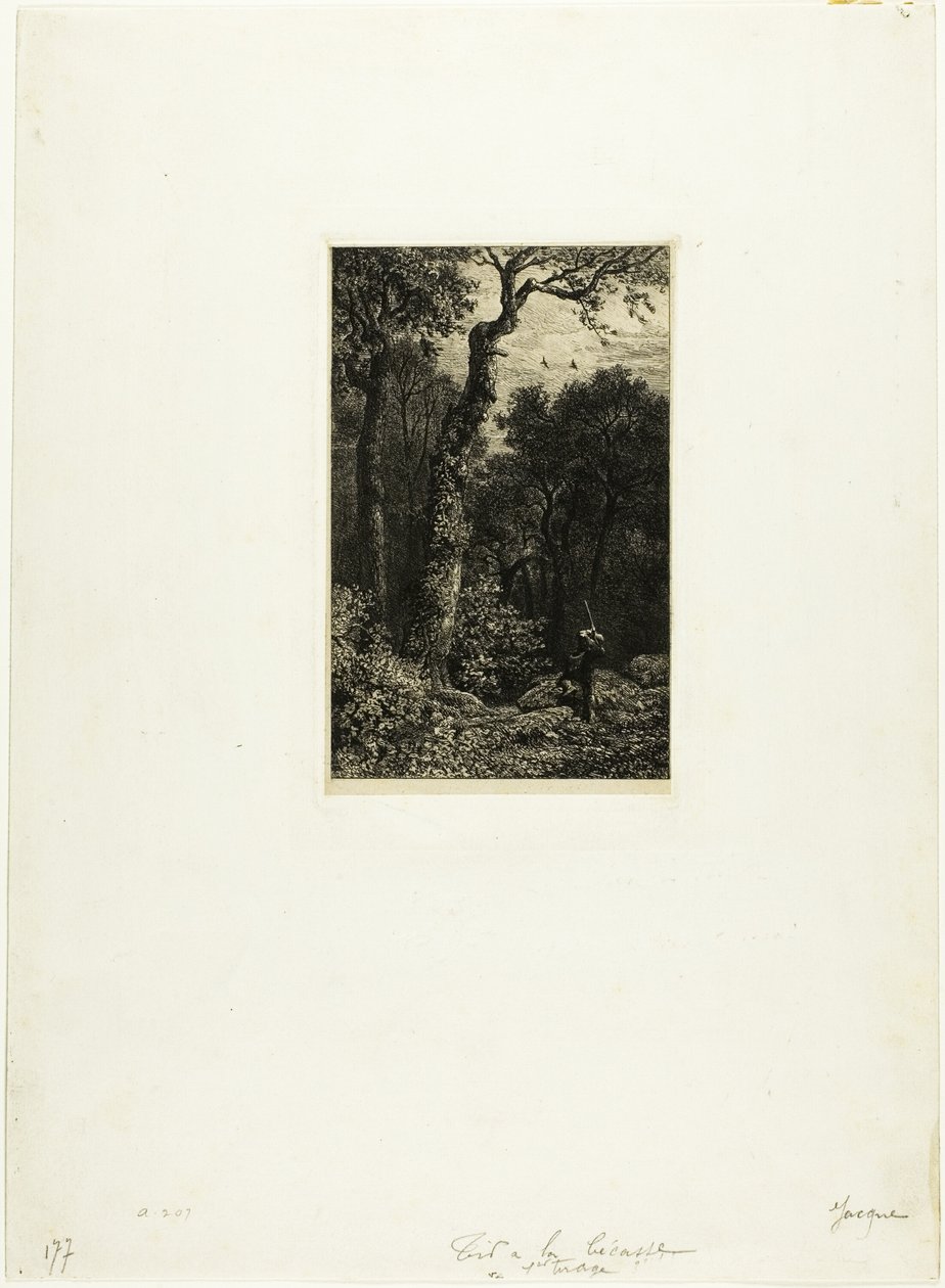 Střelba Woodcock od Charles Emile Jacque