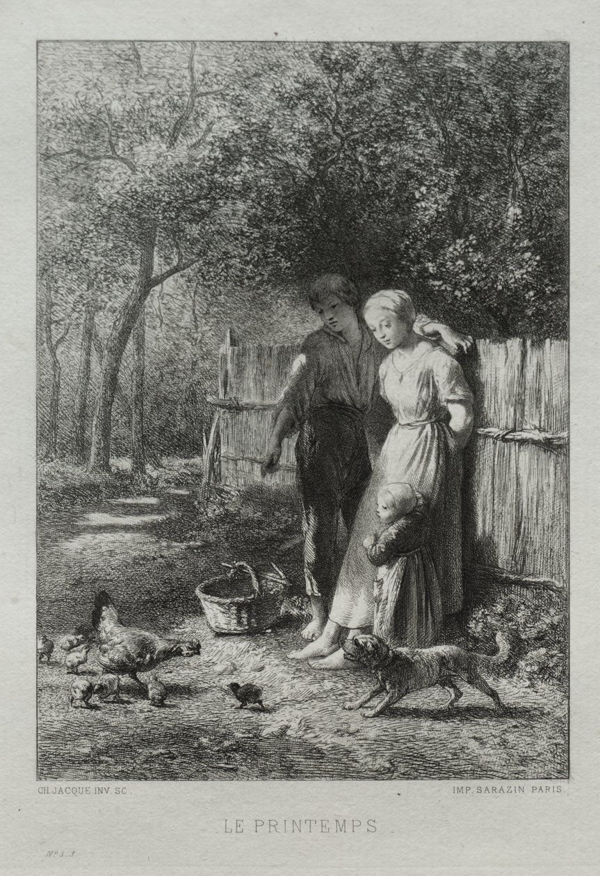 Jaro od Charles Emile Jacque