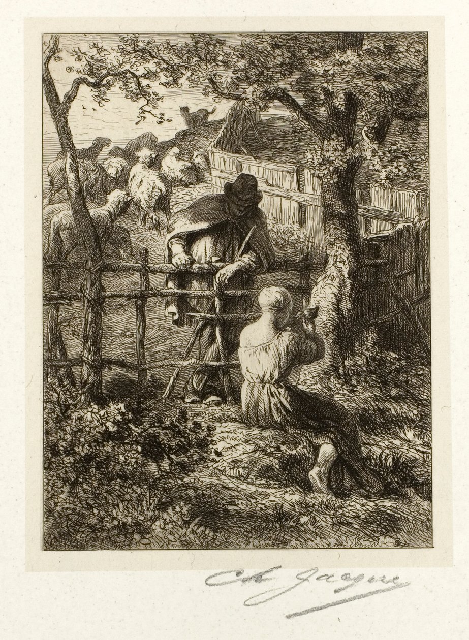 Léto od Charles Emile Jacque