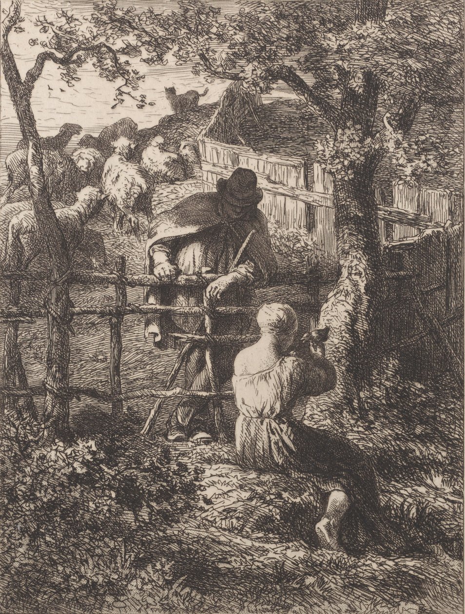 Léto, 1864. od Charles Emile Jacque