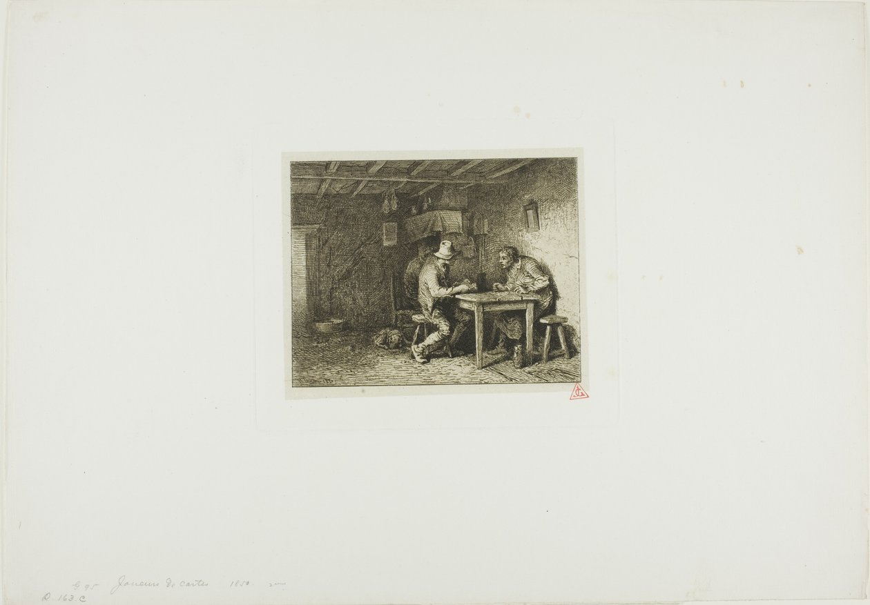 Hráči karet od Charles Emile Jacque